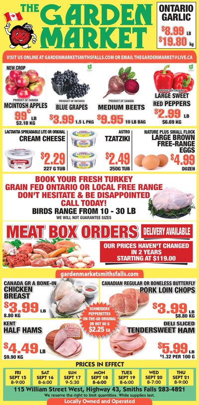 The Garden Market Flyer September 15 to 21