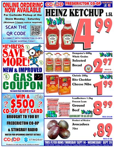 Fredericton Co-op Flyer September 14 to 20