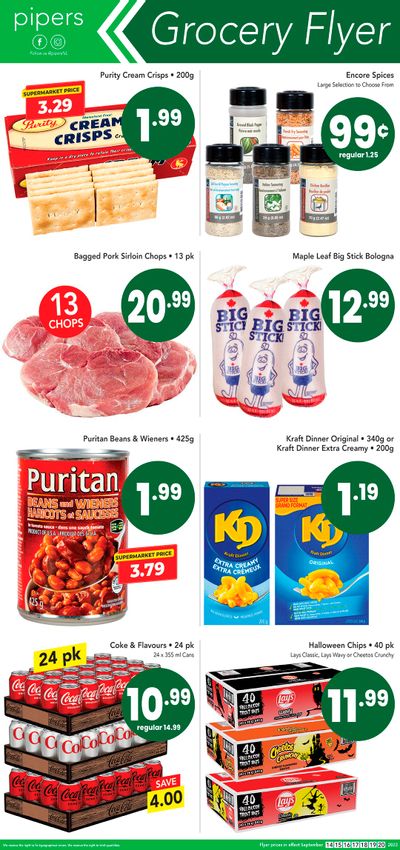 Pipers Superstore Flyer September 14 to 20