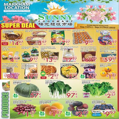 Sunny Foodmart (Markham) Flyer September 15 to 21