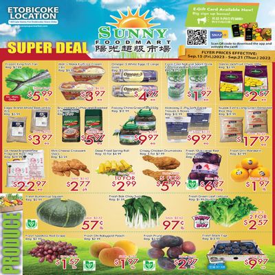 Sunny Foodmart (Etobicoke) Flyer September 15 to 21