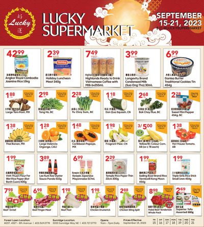 Lucky Supermarket (Calgary) Flyer September 15 to 21