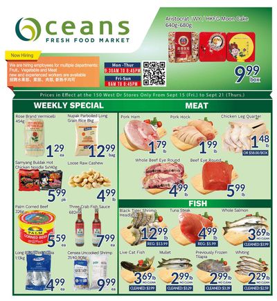 Oceans Fresh Food Market (West Dr., Brampton) Flyer September 15 to 21