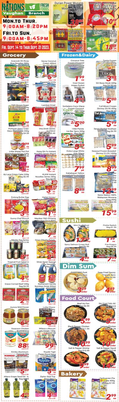 Nations Fresh Foods (Vaughan) Flyer September 15 to 21