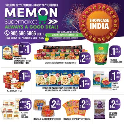 Memon Supermarket Flyer September 9 to 18