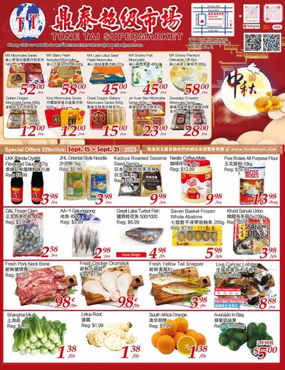 Tone Tai Supermarket Flyer September 15 to 21