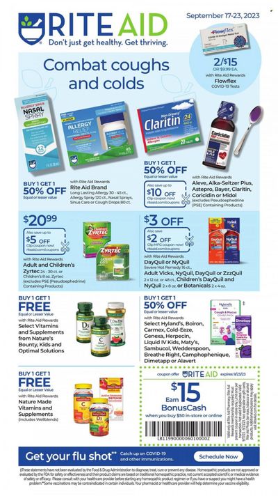 RITE AID Weekly Ad Flyer Specials September 17 to September 23, 2023