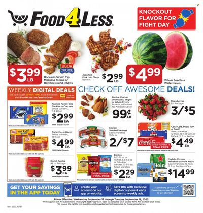 Food 4 Less (IN) Weekly Ad Flyer Specials September 13 to September 19, 2023