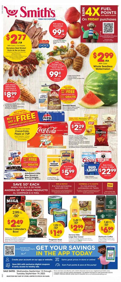 Smith's (AZ, ID, MT, NM, NV, UT, WY) Weekly Ad Flyer Specials September 13 to September 19, 2023
