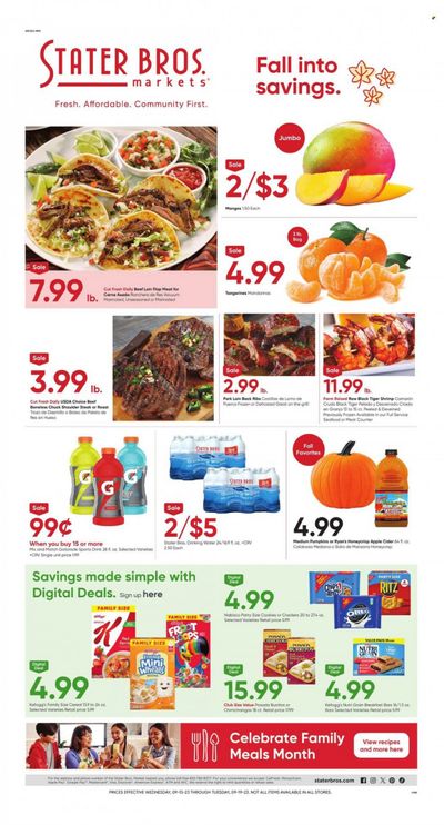 Stater Bros. Weekly Ad Flyer Specials September 13 to September 19, 2023