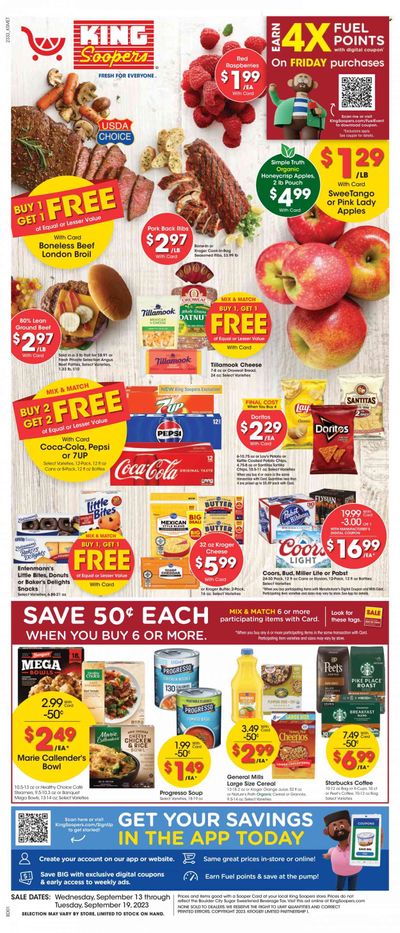 King Soopers (CO) Weekly Ad Flyer Specials September 13 to September 19, 2023
