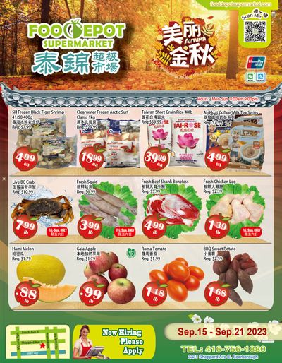 Food Depot Supermarket Flyer September 15 to 21