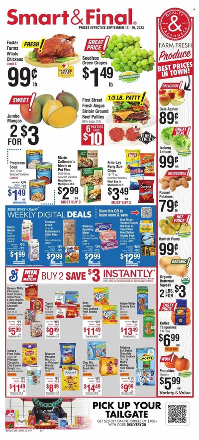 Smart & Final (CA) Weekly Ad Flyer Specials September 13 to September 19, 2023