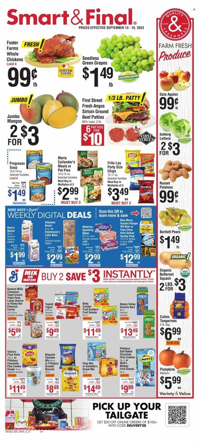 Smart & Final (CA) Weekly Ad Flyer Specials September 13 to September 19, 2023