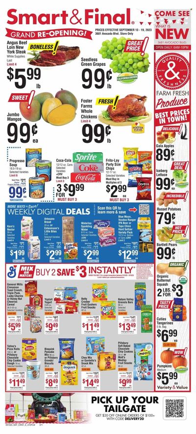 Smart & Final (CA) Weekly Ad Flyer Specials September 13 to September 19, 2023