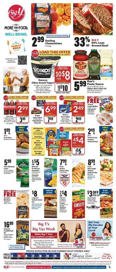 Big Y (CT) Weekly Ad Flyer Specials September 14 to September 20, 2023