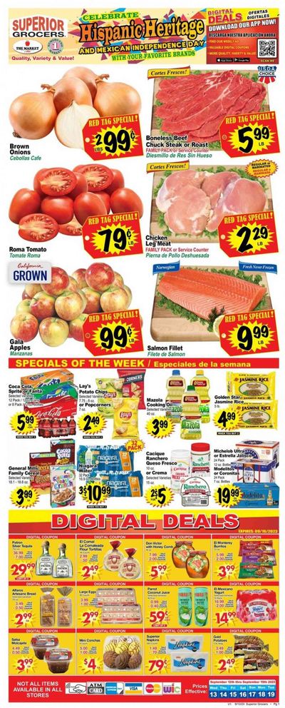 Superior Grocers (CA) Weekly Ad Flyer Specials September 13 to September 19, 2023