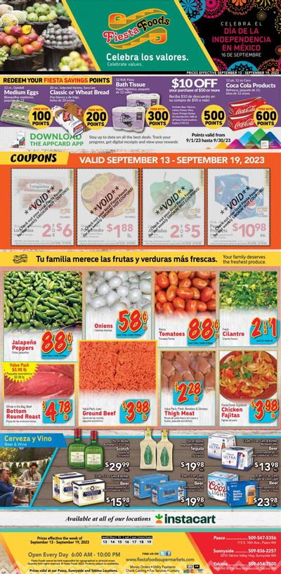 Fiesta Foods SuperMarkets (WA) Weekly Ad Flyer Specials September 13 to September 19, 2023