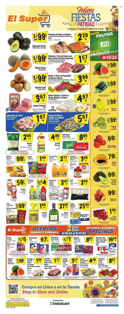 El Super (NV) Weekly Ad Flyer Specials September 13 to September 19, 2023