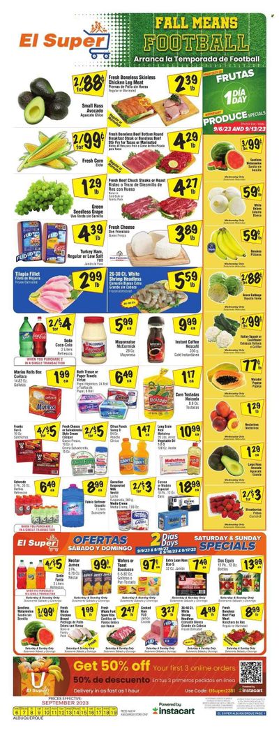 El Super (NM) Weekly Ad Flyer Specials September 13 to September 19, 2023