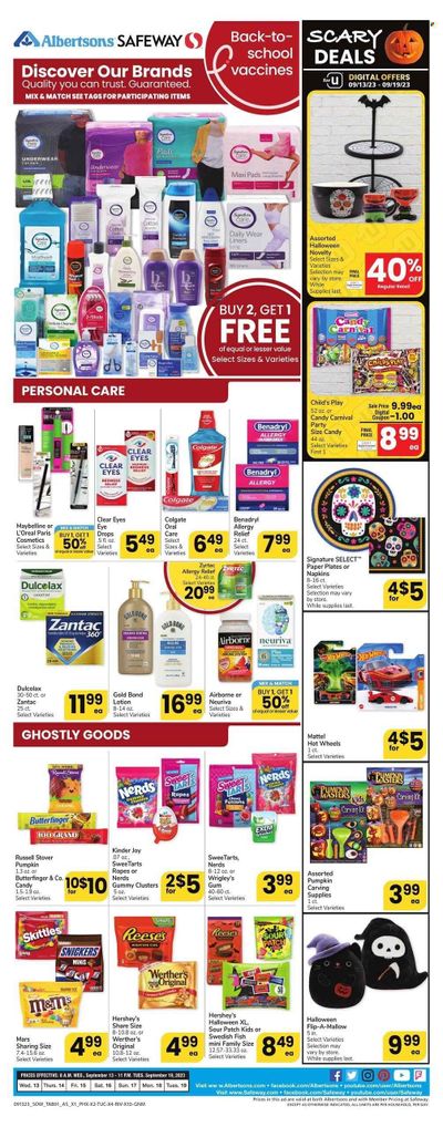 Safeway (AZ) Weekly Ad Flyer Specials September 13 to September 19, 2023