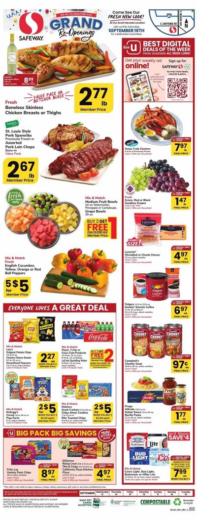 Safeway (CO) Weekly Ad Flyer Specials September 13 to September 19, 2023