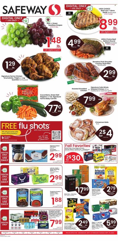 Safeway (MT) Weekly Ad Flyer Specials September 13 to September 19, 2023