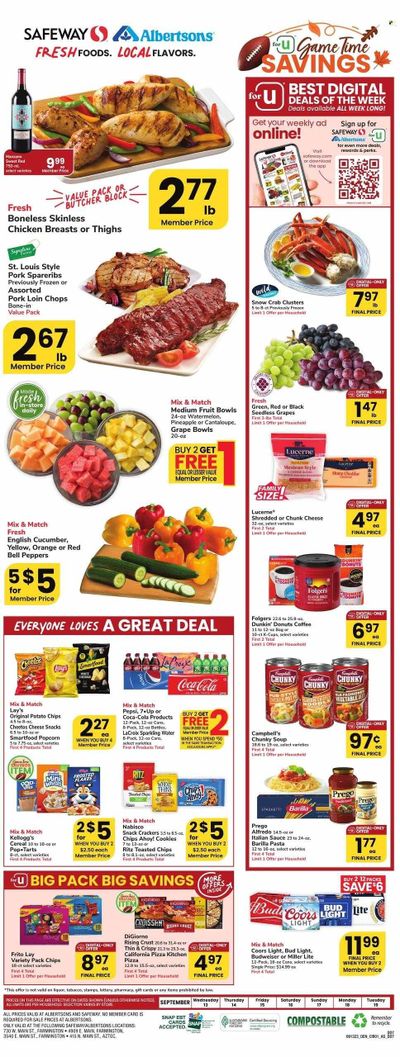 Safeway (NM) Weekly Ad Flyer Specials September 13 to September 19, 2023