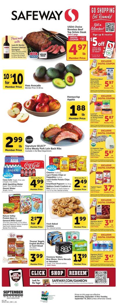 Safeway (NV) Weekly Ad Flyer Specials September 13 to September 19, 2023