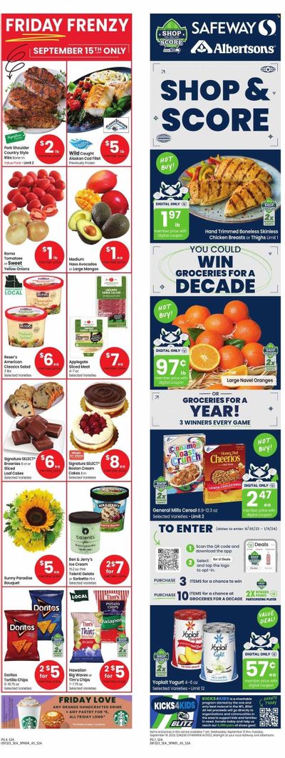 Safeway (WA) Weekly Ad Flyer Specials September 13 to September 19, 2023
