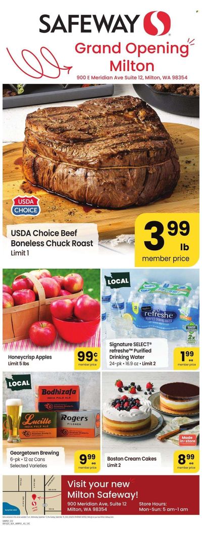 Safeway (WA) Weekly Ad Flyer Specials September 13 to September 19, 2023