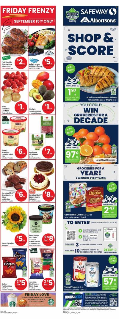 Safeway (WA) Weekly Ad Flyer Specials September 13 to September 19, 2023