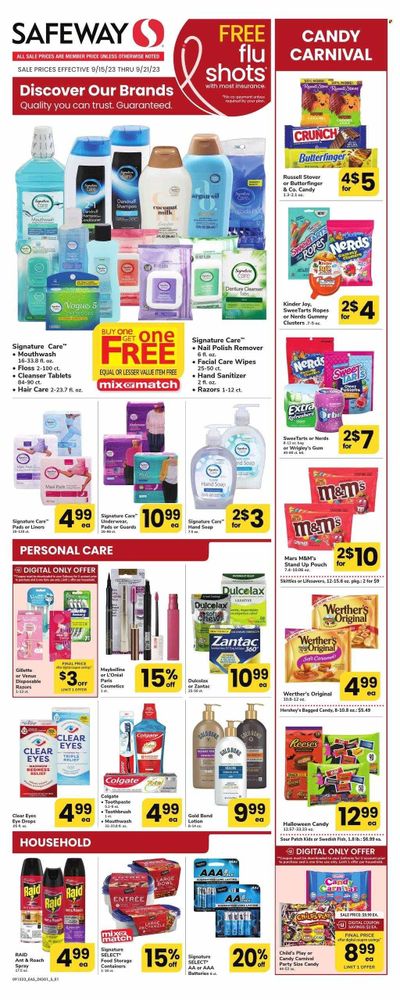 Safeway (MD, VA) Weekly Ad Flyer Specials September 15 to September 21, 2023