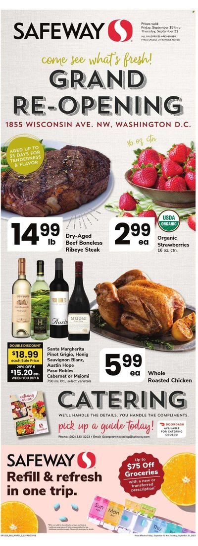 Safeway (DC) Weekly Ad Flyer Specials September 15 to September 21, 2023