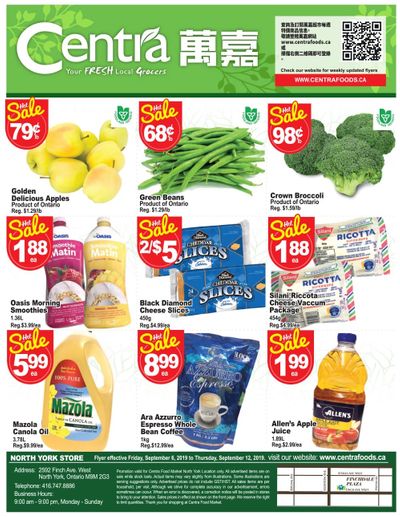 Centra Foods (North York) Flyer September 6 to 12
