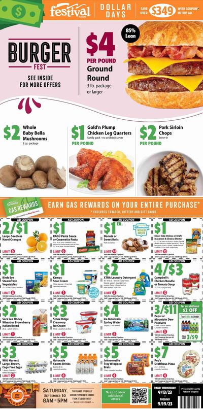 Festival Foods (WI) Weekly Ad Flyer Specials September 13 to September 19, 2023