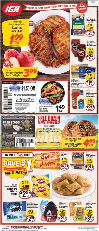 IGA (IN) Weekly Ad Flyer Specials September 13 to September 19, 2023