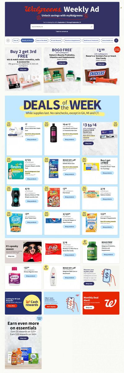 Walgreens Weekly Ad Flyer Specials September 17 to September 23, 2023