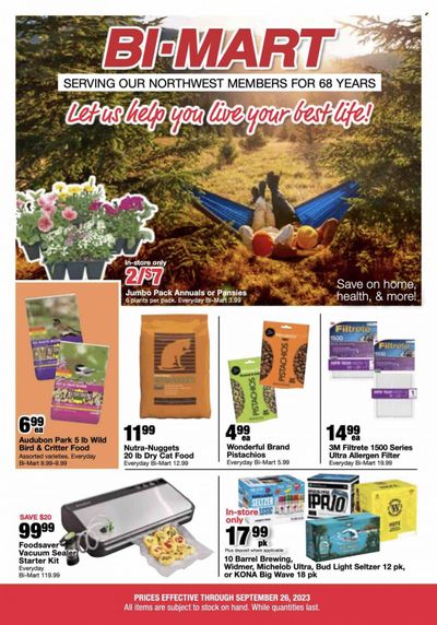 Bi-Mart (ID, OR, WA) Weekly Ad Flyer Specials September 13 to September 26, 2023