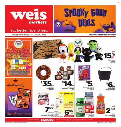 Weis (MD, NY, PA) Weekly Ad Flyer Specials September 14 to October 11, 2023