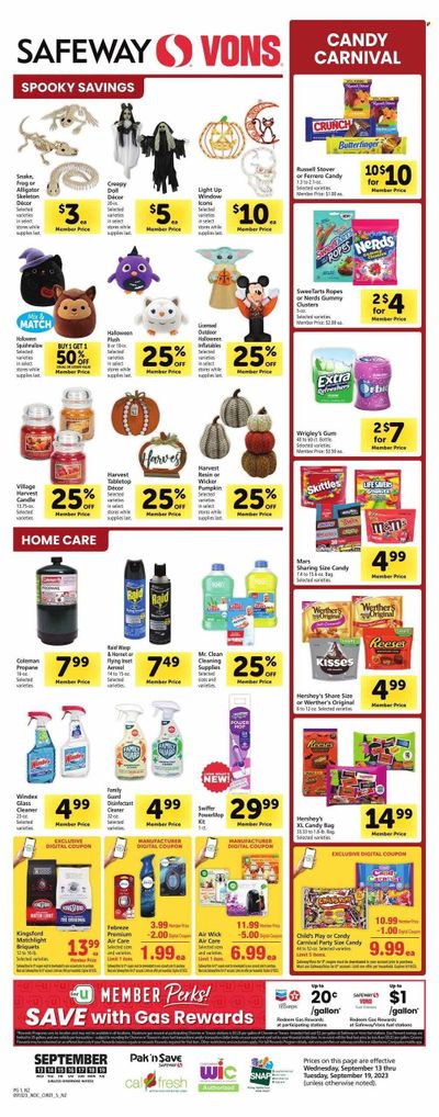 Vons (CA) Weekly Ad Flyer Specials September 13 to September 19, 2023