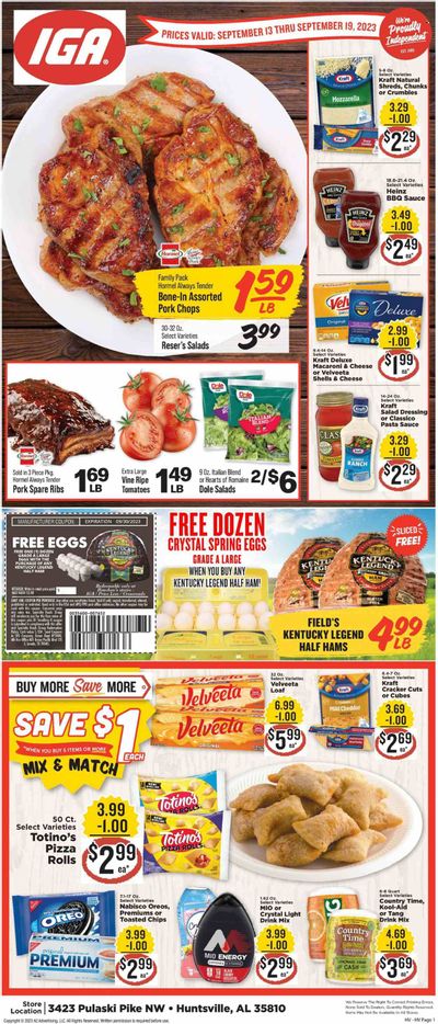 IGA (AL) Weekly Ad Flyer Specials September 13 to September 19, 2023