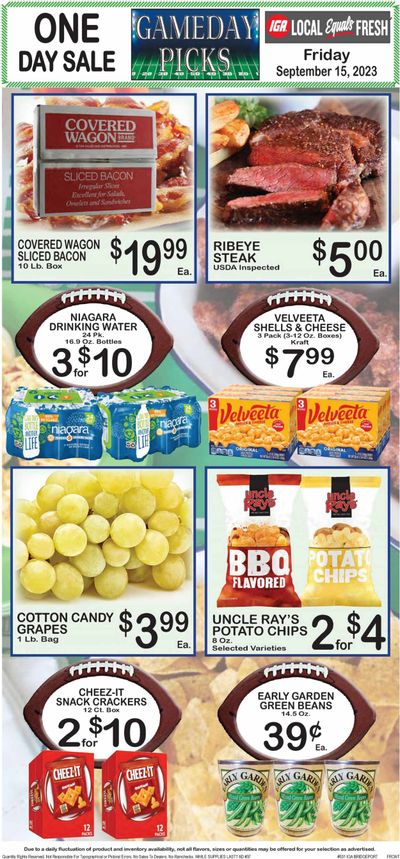 IGA (50) Weekly Ad Flyer Specials September 13 to September 19, 2023