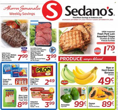 Sedano's (FL) Weekly Ad Flyer Specials September 13 to September 19, 2023