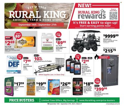 Rural King (AL, FL) Weekly Ad Flyer Specials September 14 to September 27, 2023