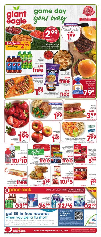 Giant Eagle (PA) Weekly Ad Flyer Specials September 14 to September 20, 2023