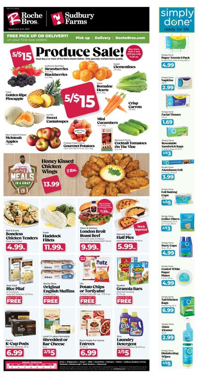 Roche Bros. (MA) Weekly Ad Flyer Specials September 15 to September 21, 2023