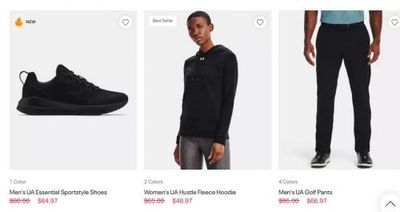 Under Armour + Outlet Canada: Save up to 50% on Select Products