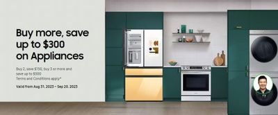 Samsung Canada: Buy More Save More on Appliances + Save up to $520 on Select Galaxy S23 + More
