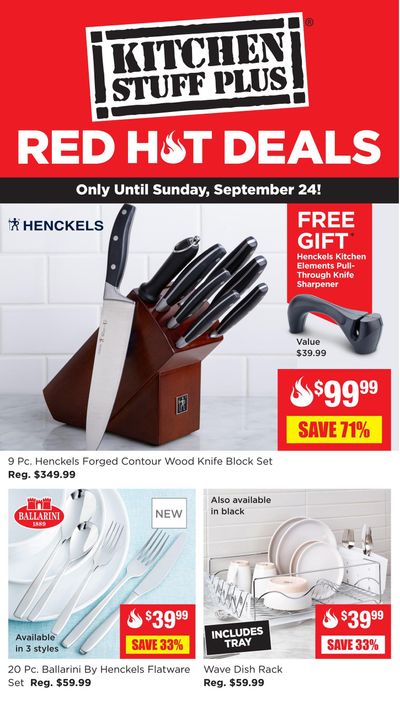 Kitchen Stuff Plus Red Hot Deals Flyer September 18 to 24
